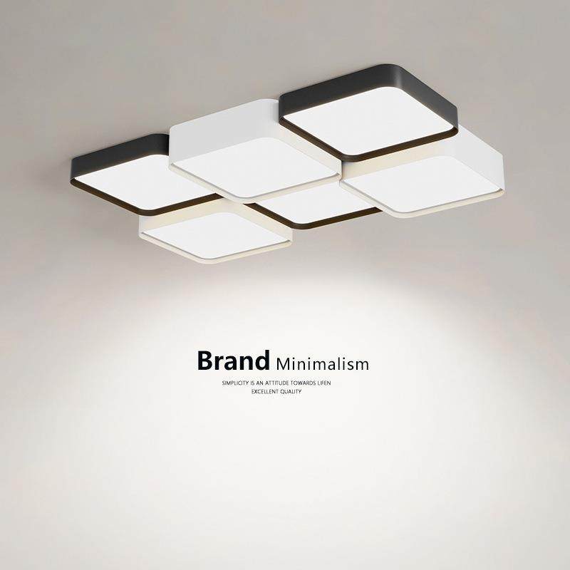 北欧客厅灯2023年新款设计感黑白组合吸顶灯创意极简个性主卧室灯,家装灯饰光源,客厅吸顶灯,淘宝优惠券,粉丝福利购,淘宝优惠卷