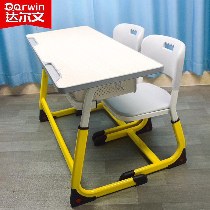 中小学生双人课桌椅学校教室儿童学习桌套装培训桌辅导班写字桌椅