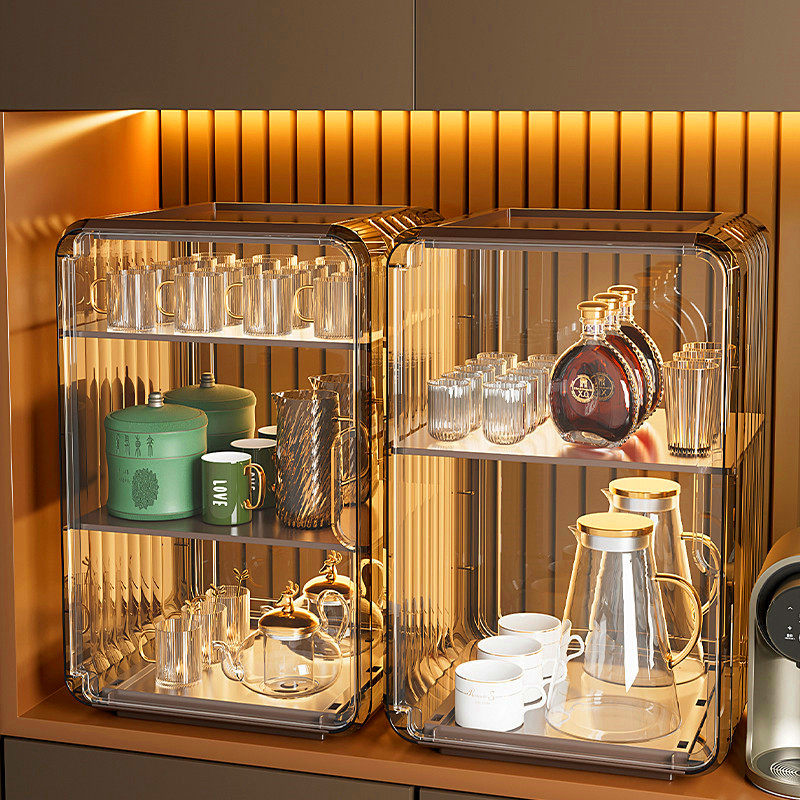 水杯托盘家用客厅茶几放茶具茶水杯子置物柜茶盘双层收纳盒茶杯架,餐饮具,茶盘,淘宝优惠券,粉丝福利购,淘宝优惠卷