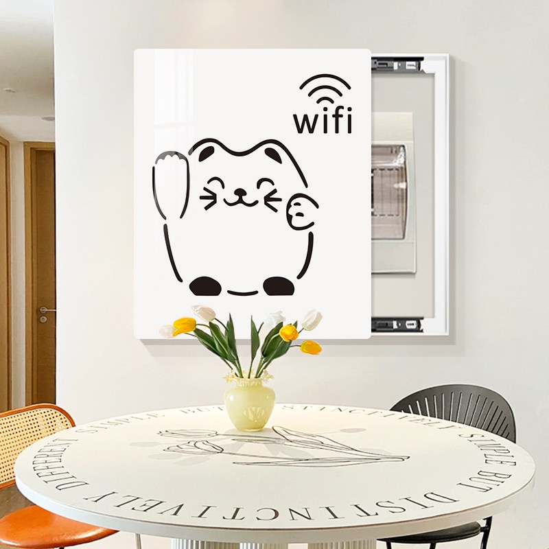 电表箱装饰画竖版多媒体弱电箱遮挡客厅挂画电闸配电箱网线盒壁画,家居饰品,现代装饰画,淘宝优惠券,粉丝福利购,淘宝优惠卷