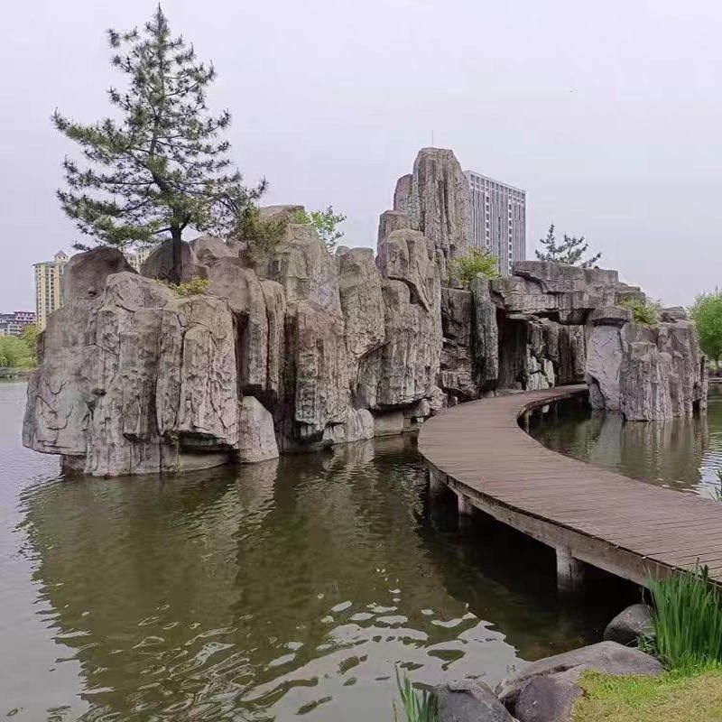 大型户外水泥假山假树塑石门头栏杆溶洞游乐园影视造景景观雕塑,商业/办公家具,假山/仿真造景,淘宝优惠券,粉丝福利购,淘宝优惠卷