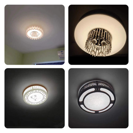 环形led灯芯圆形灯盘单圈灯片吸顶灯替换芯风扇灯灯条配件三色光