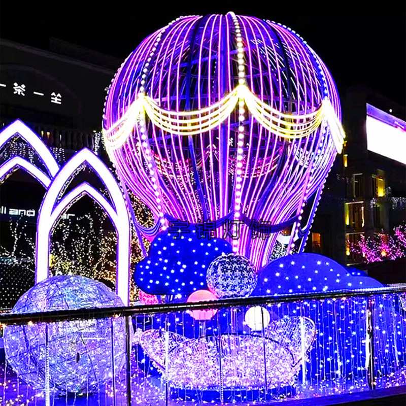 梦幻灯光节LED图案造型灯 平面立体摩天轮隧道灯