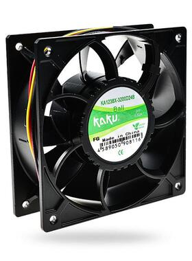 KA1238X-3200D24B 原装卡固 3线FG 4寸12038 24V全金属散热风扇