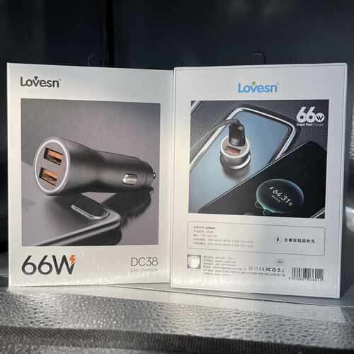 海韵 品质DC38 DC39车充 双u金属 66w全兼容闪充+20w pd协议闪充