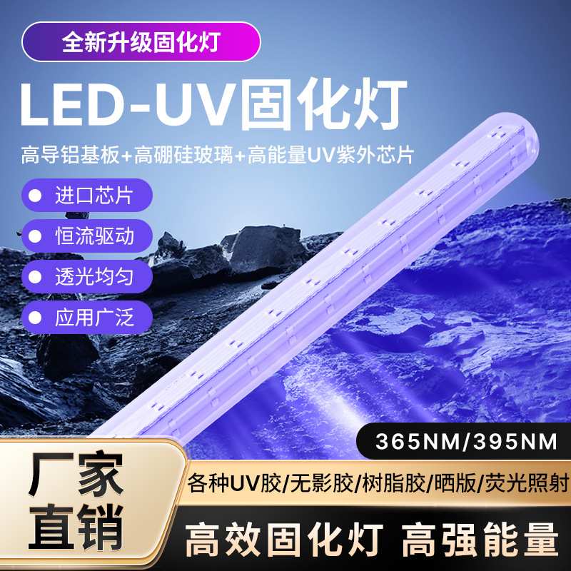 E27诱虫灯管 LED紫光波段365+395NM DC12V 适用太阳能农业杀虫灯
