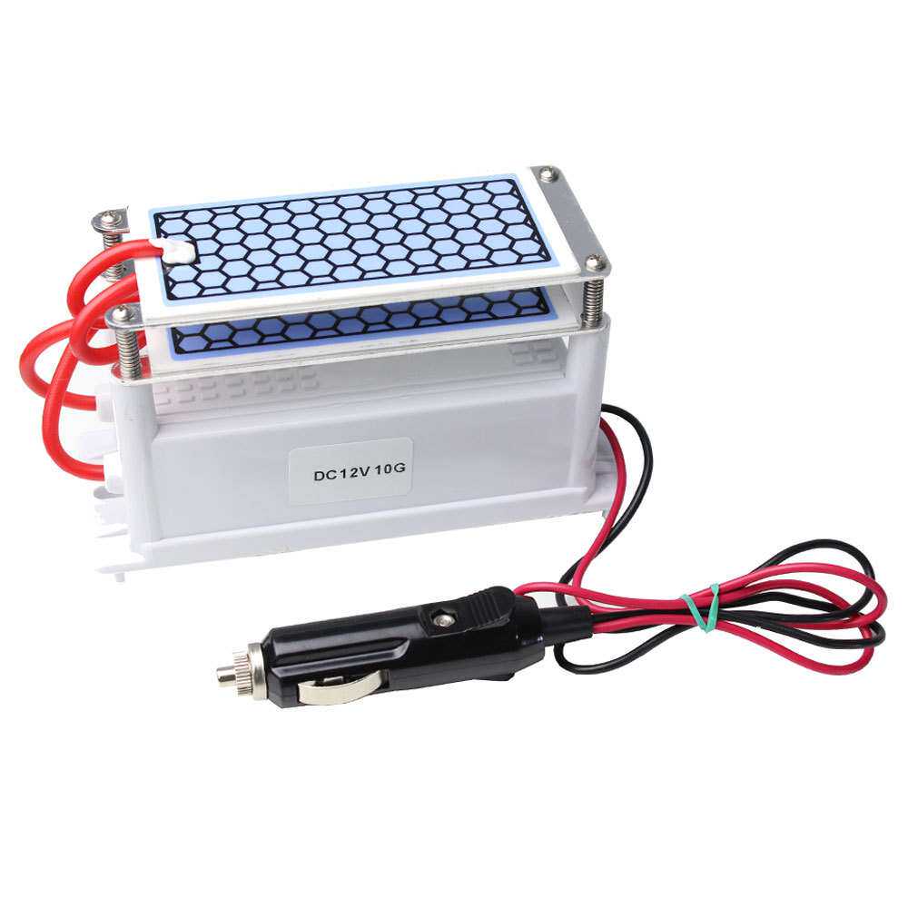 车载空气臭氧发生器DC12V 10G 双陶瓷片一体化臭氧发生器