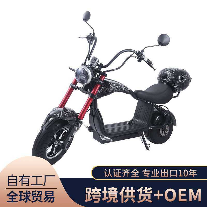 厂家小哈雷复古电动车代步车双人哈雷车48V电池可抽取cityCoco