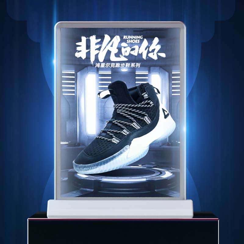 桌面式可充电无线灯箱超长续航餐厅吧台双面价格表产品展示灯箱