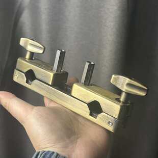 铜色做旧牛铃夹 架子鼓扩展夹 拓展支架镲架扩展梆子多功能夹跨境