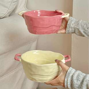 双耳汤碗家用大号大碗泡面碗大容量麻辣烫碗螺蛳粉碗汤盆