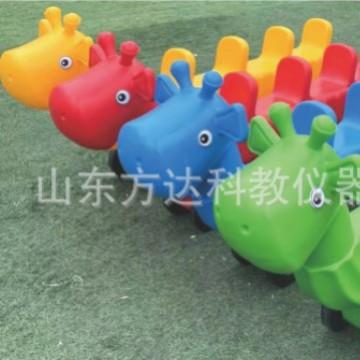 滑行车四人车幼儿园双人团队协力车感统训练器材儿童跷跷板