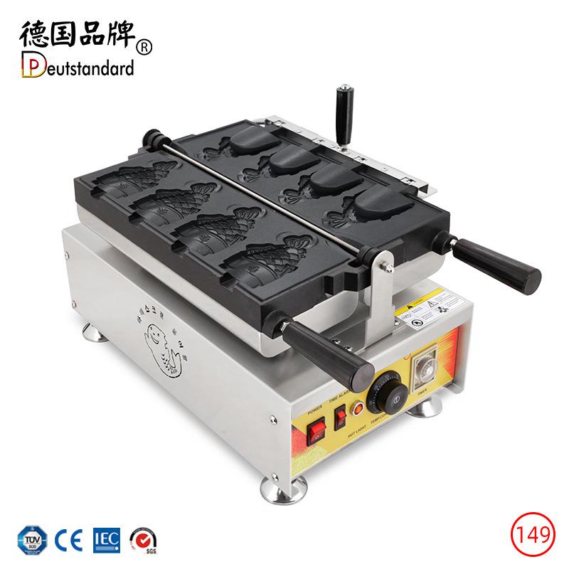 鲷鱼烧机冰淇淋鲷鱼烧雪糕壳鱼型圣代闭眼鱼烧烤炉冰淇淋雪糕皮机