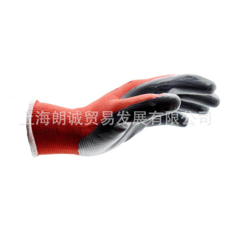 /防护手套 红色丁腈手套装配手套-12副/包