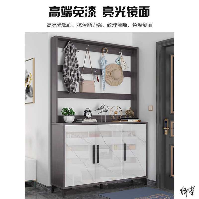 入户鞋柜衣帽柜组合鞋架到顶衣帽架家用门间厅柜挂衣柜欧式新款