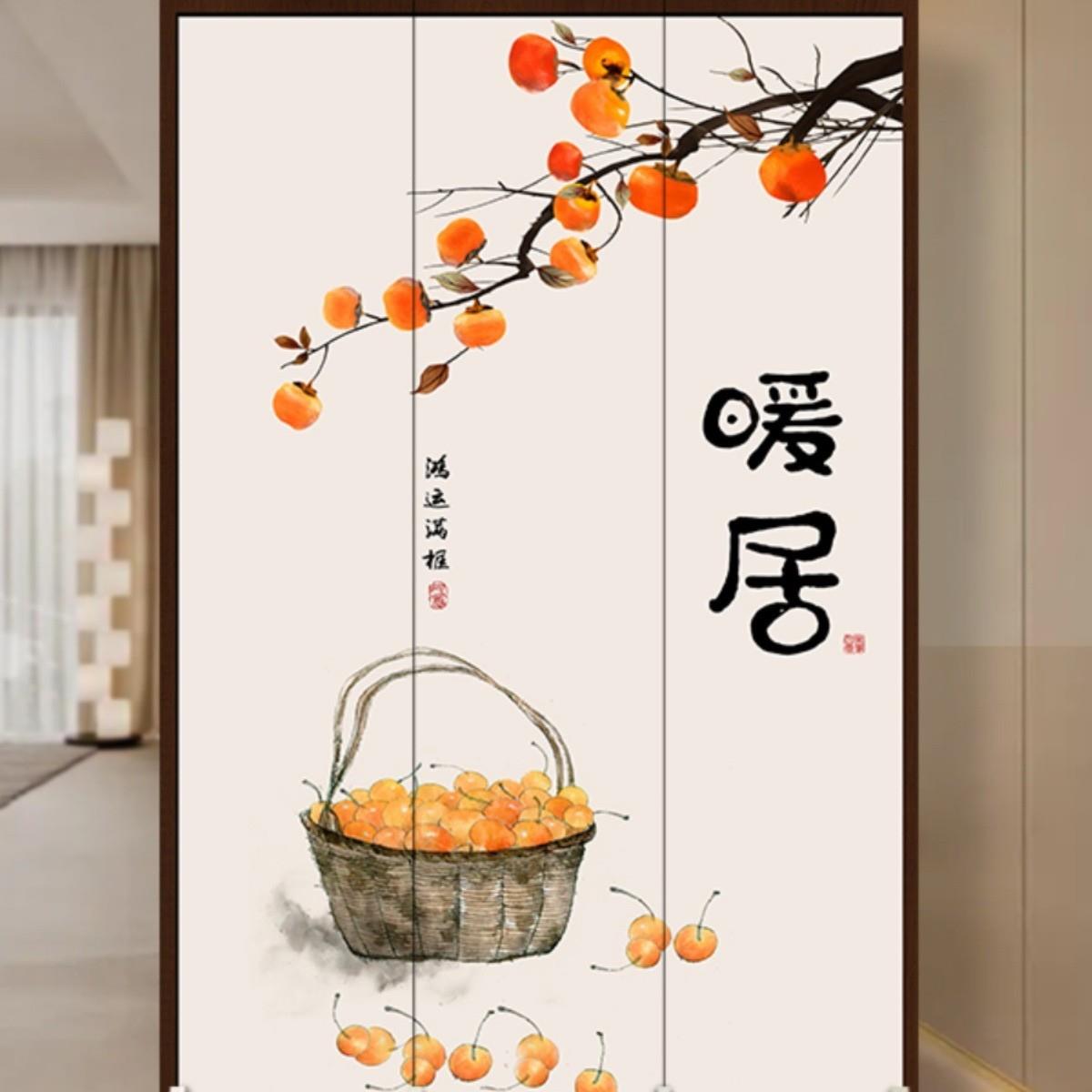 中式屏风隔断客厅进门家装家居玄关卧室床正对入户门屏风遮挡家用