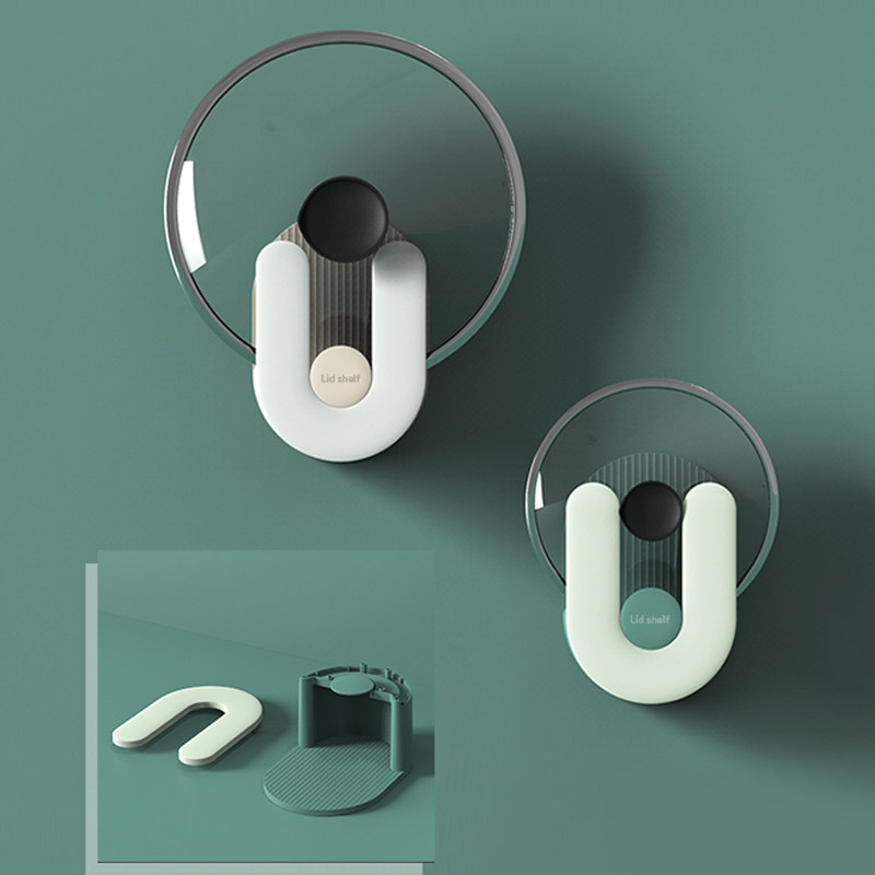 锅盖架壁挂免打孔厨房菜板架多功能放锅盖带接水架子挂砧板置物架