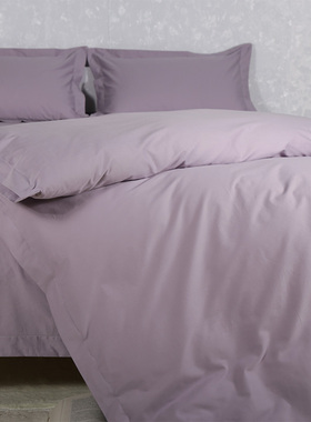 紫色被套单件纯棉200x230纯色全棉春秋被罩2x2.3米公主风2.2x2.4
