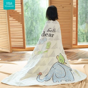 礼盒抗菌婴儿浴巾超柔吸水儿童专用纯棉纱布洗澡毛巾男女宝宝盖毯