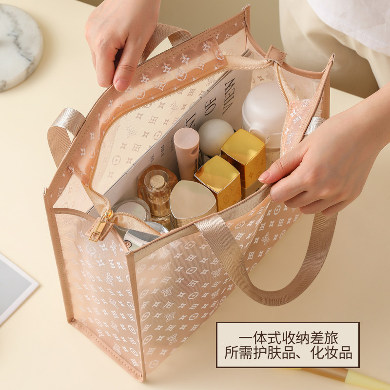 网纱透明大容量化妆包女旅行健身洗漱包外出洗澡收纳袋妈咪包镂空,收纳整理,化妆包,淘宝优惠券,粉丝福利购,淘宝优惠卷