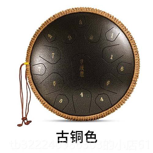 正品汉盘15音空灵鼓调钢舌音鼓色空鼓音舌鼓梵鼓手碟专D业14寸送