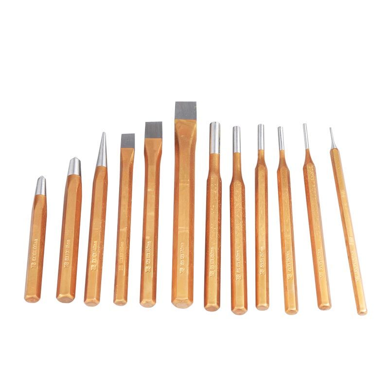 波斯工具12件套冲凿组套石工凿石雕凿石刻刀尖凿扁凿BS523812