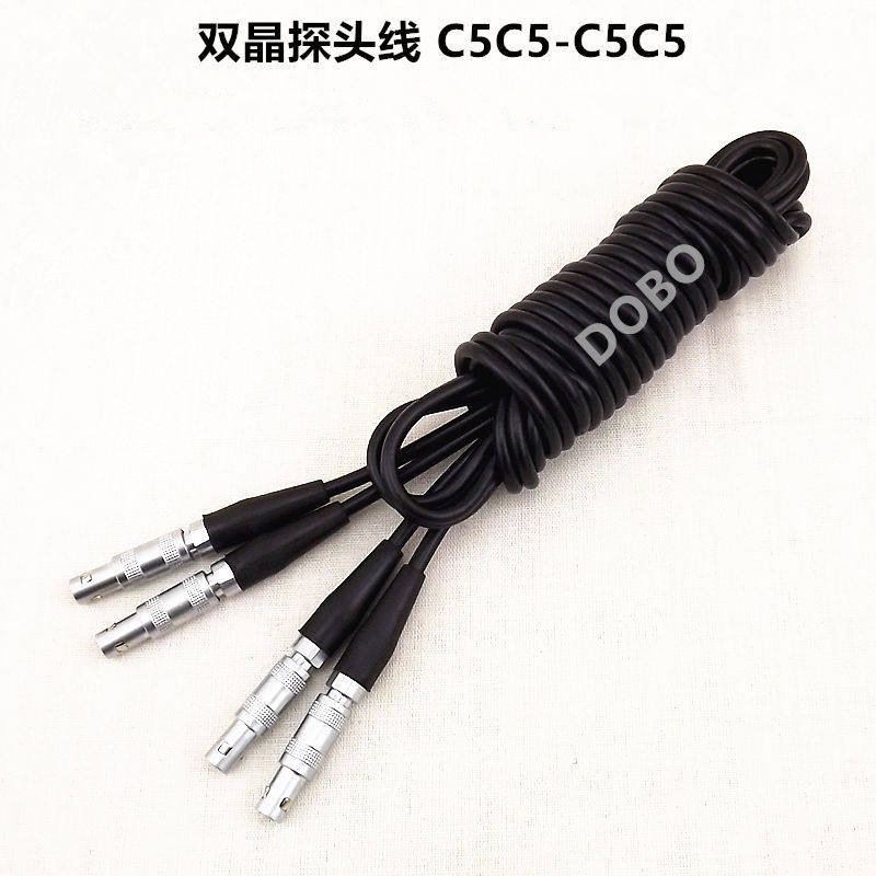 C5C5-C5C5超声波探头线double FFA 00-FFA 00探伤仪双晶数据线