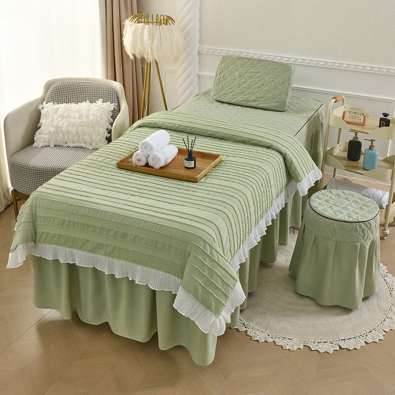 新款简约美容床罩四件套高级感美容院专用洗头按摩床单床罩套四季,床上用品,床罩,淘宝优惠券,粉丝福利购,淘宝优惠卷