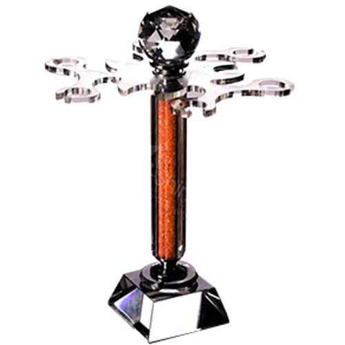 水晶玻璃倒挂杯架旋转酒柜摆件架子高脚杯红酒杯架家用套装醒酒器