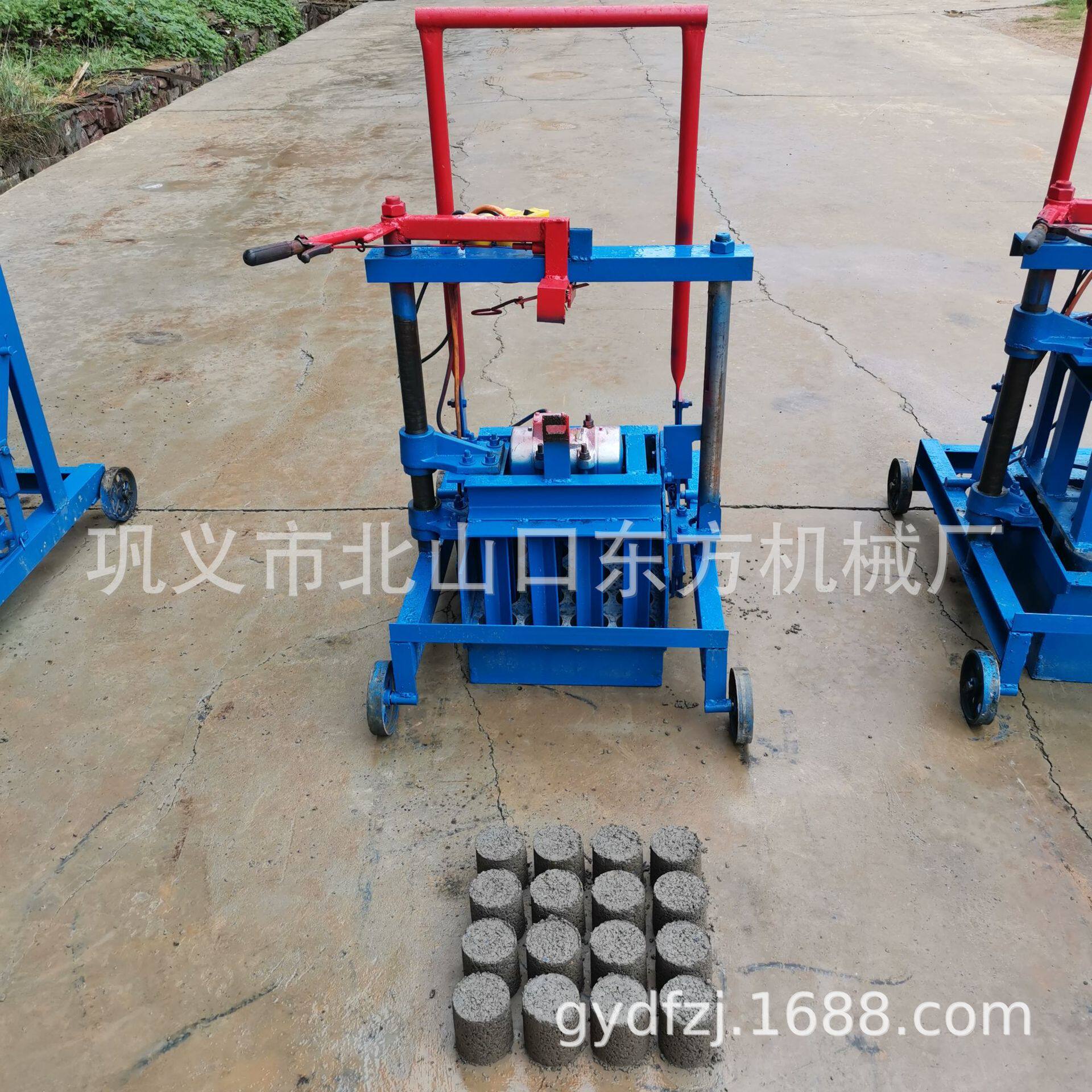 2-45小型砖机制作水泥实心圆柱20个厂家专业生产水泥制砖机可移动