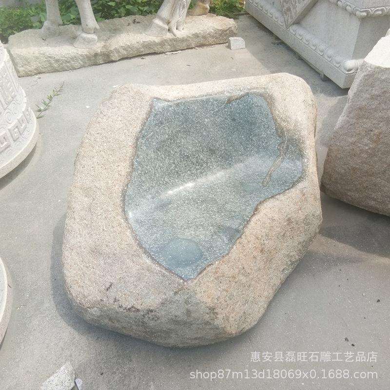 公园象棋桌子 仿古石桌石凳花岗石庭院摆件 阳台户外装饰石雕石墩