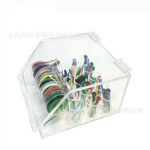 外贸产品结扎圈放置盒 橡皮圈收纳盒 橡皮链放置盒