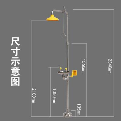 补天304不锈钢BTF11复合式洗眼器应急喷淋洗眼器 厂家直销