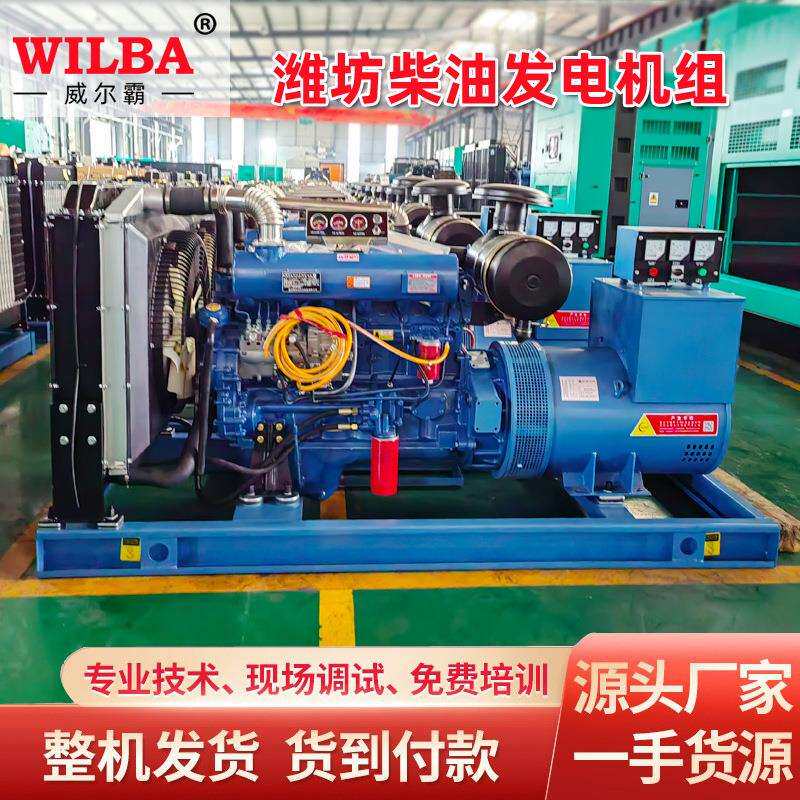 潍坊柴油发电机组30/50/75/100/300/500kw大功率发电机组380V自动