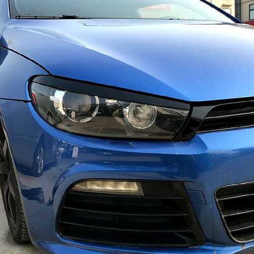 适用大众尚酷6 Scirocco MK6 2008-17前灯眉大灯车贴外饰改装配件