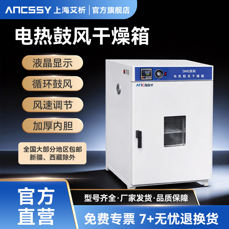 艾析电热鼓风干燥箱实验室高温小型烘干机高温烘箱恒温工业用烤箱