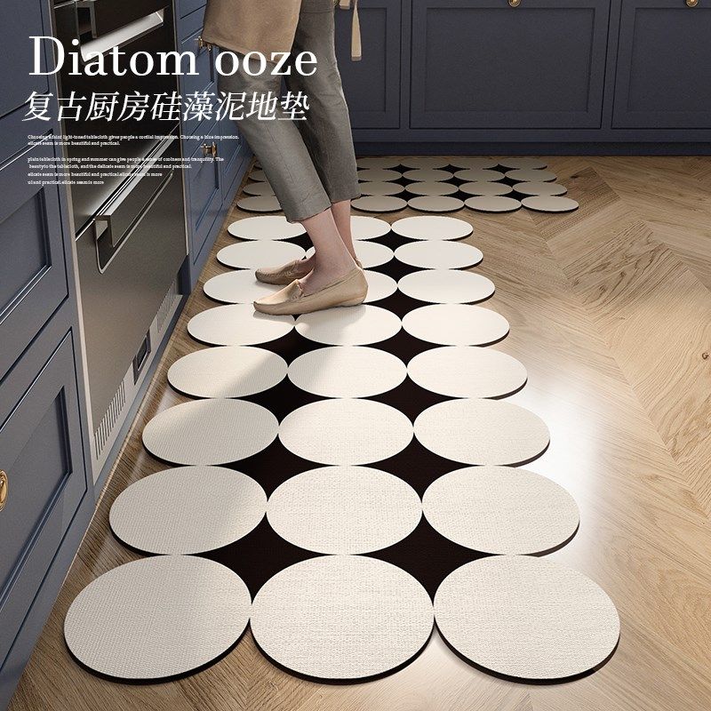 厨房专用长地垫可擦免洗防滑防水防油脚垫吸水吸油硅藻泥垫子地毯,居家布艺,厨房地垫,淘宝优惠券,粉丝福利购,淘宝优惠卷