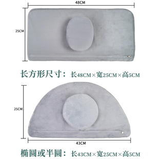美容床枕头美容院专用防塌带圆柱长方形按摩床上的软硬小枕头定制