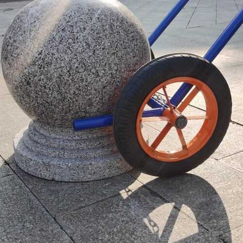 路障石球搬运车石墩子推车石球手推车石球移动车石墩子移动推车