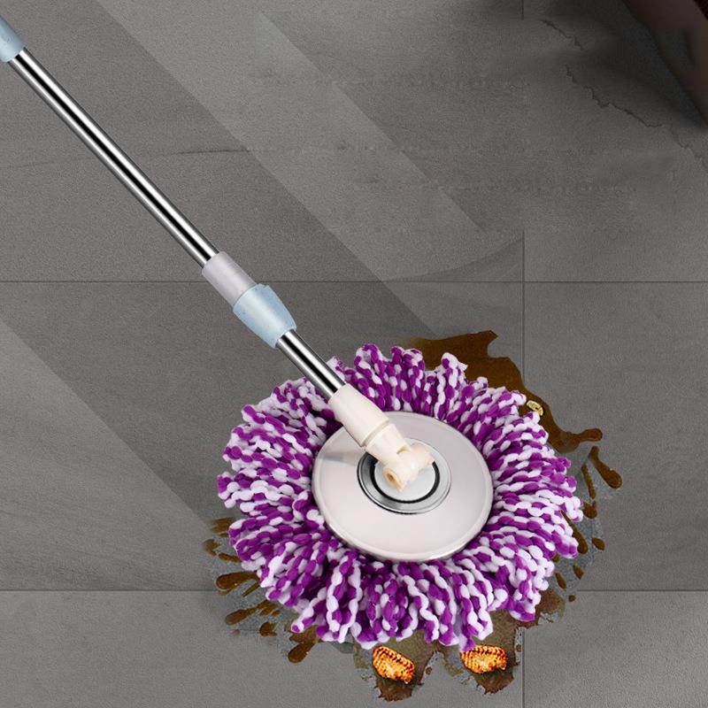 拖把杆旋转通用拖把配件304不锈钢管加强加粗防爆杆子防爆耐用