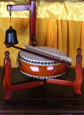 小号铃鼓架佛堂3寸帝钟寺院鼓架牛皮鼓小三角鼓架
