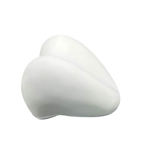 PU发泡心形浴缸枕带吸盘白色头枕PU牵引枕高回弹靠枕家用浴缸枕