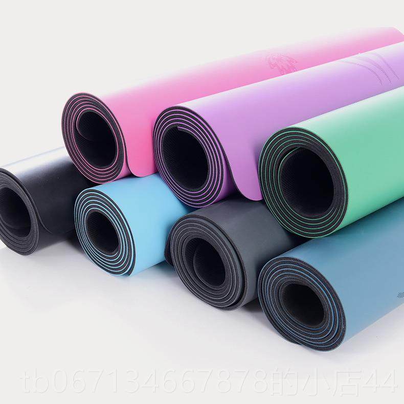 高档口欧洲出|定制天然P位U橡胶伽垫体线吸瑜汗防滑环保无味瑜伽