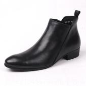 男尖头英伦马高靴丁靴真皮子男潮流 休闲筒皮靴鞋 高档秋冬新款 男士