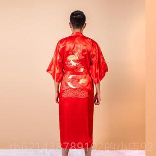 男 高档采购产品民族风系格服龙袍 女开衫 唐装 浴 睡衣