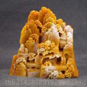 高档摆玉石寿山石雕田黄超大平步石青赏云客厅办公室件观石奇石