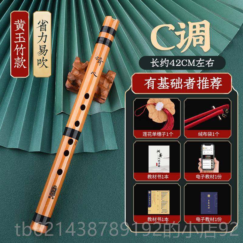 高档零基入础门洞箫便携苦高级短迷你小笛子古风六萧竹F调初学萧