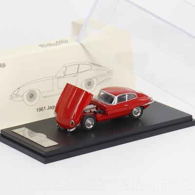 高档1961捷豹型捷e豹Gfcc64经典车汽人工合金:汽车模型开盖