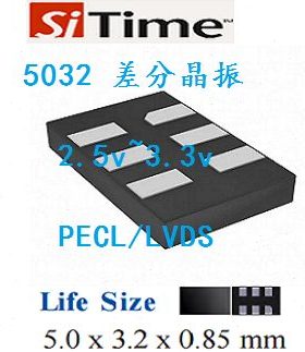 5032差分晶振 500m差分晶振  SIT9122AI   SIT9107AI