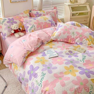 正品100棉全四件套纯棉被1.8x2米3被套罩180x200cm双人2.0x2.床上